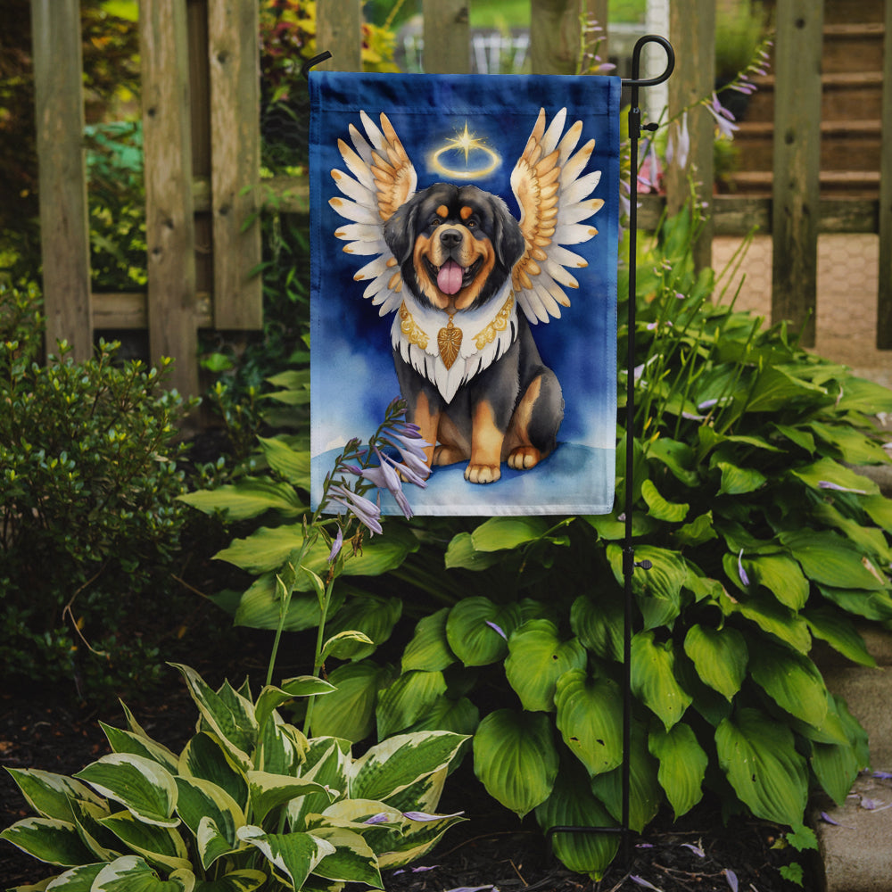 Tibetan Mastiff My Angel Garden Flag – Memorial or Christmas Dog Angel Decor