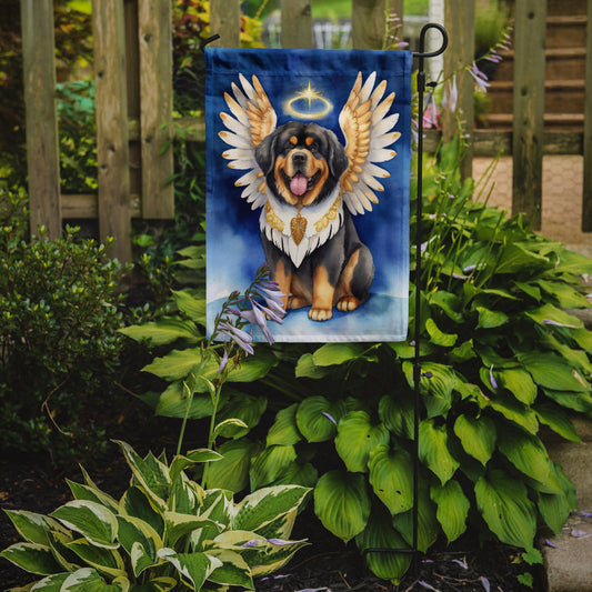 Tibetan Mastiff My Angel Garden Flag – Memorial or Christmas Dog Angel Decor