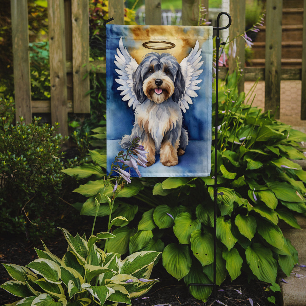 Tibetan Terrier My Angel Garden Flag – Memorial or Christmas Dog Angel Decor