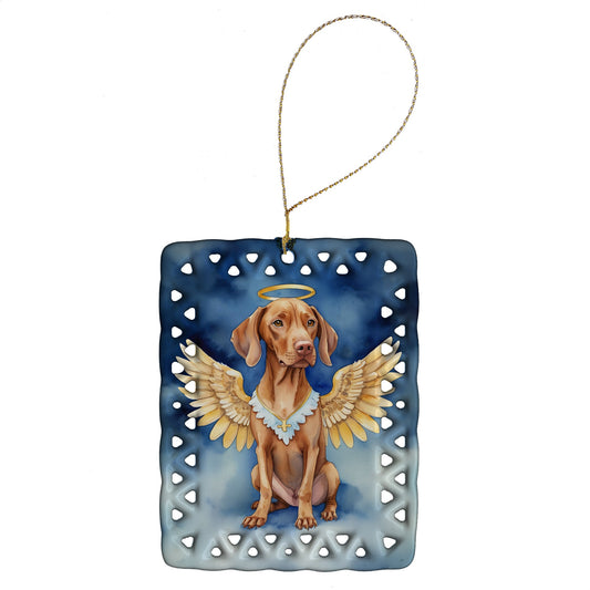 Vizsla My Angel Porcelain Ornament