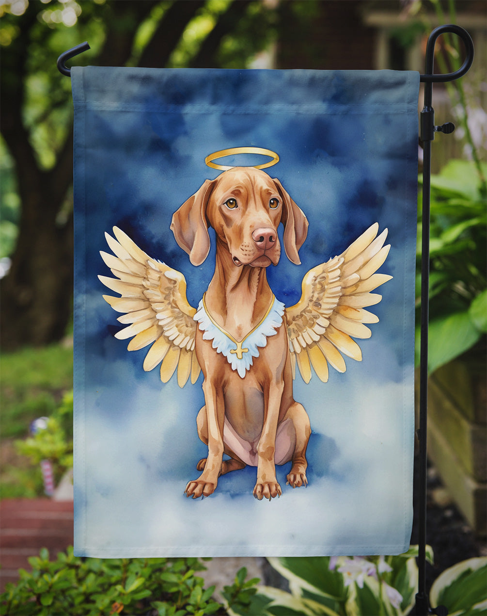 Vizsla My Angel Garden Flag – Memorial or Christmas Dog Angel Decor