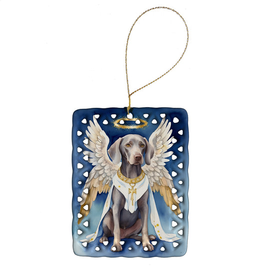 Weimaraner My Angel Porcelain Ornament