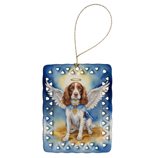 Welsh Springer Spaniel My Angel Porcelain Ornament
