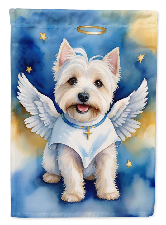 Westie My Angel Garden Flag – Memorial or Christmas Dog Angel Decor