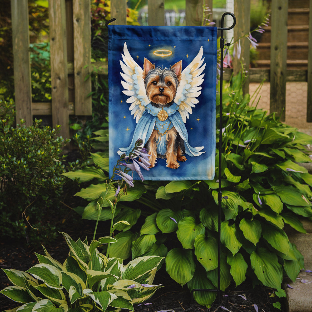 Yorkshire Terrier My Angel Garden Flag – Memorial or Christmas Dog Angel Decor