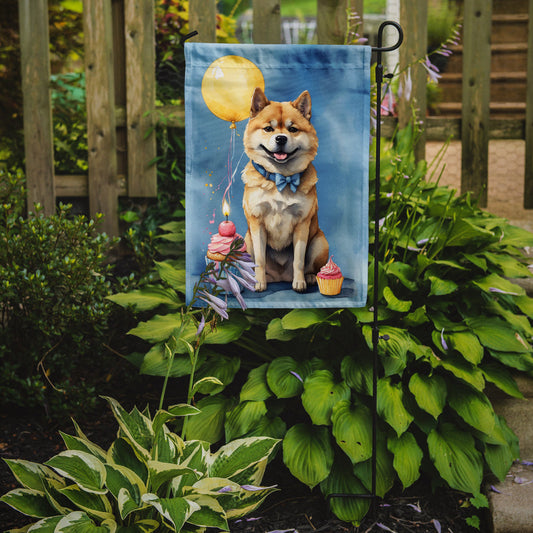 Akita Happy Birthday Garden Flag – Garden Flag by Caroline's Treasures