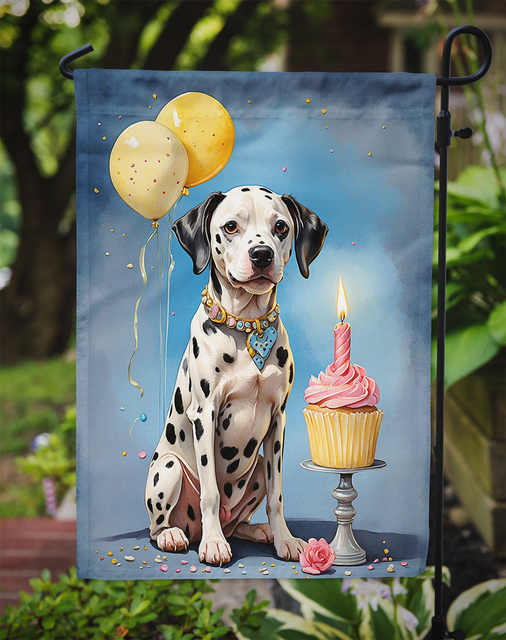 Dalmatian Happy Birthday Garden Flag –  Garden Flag by Caroline's Treasures
