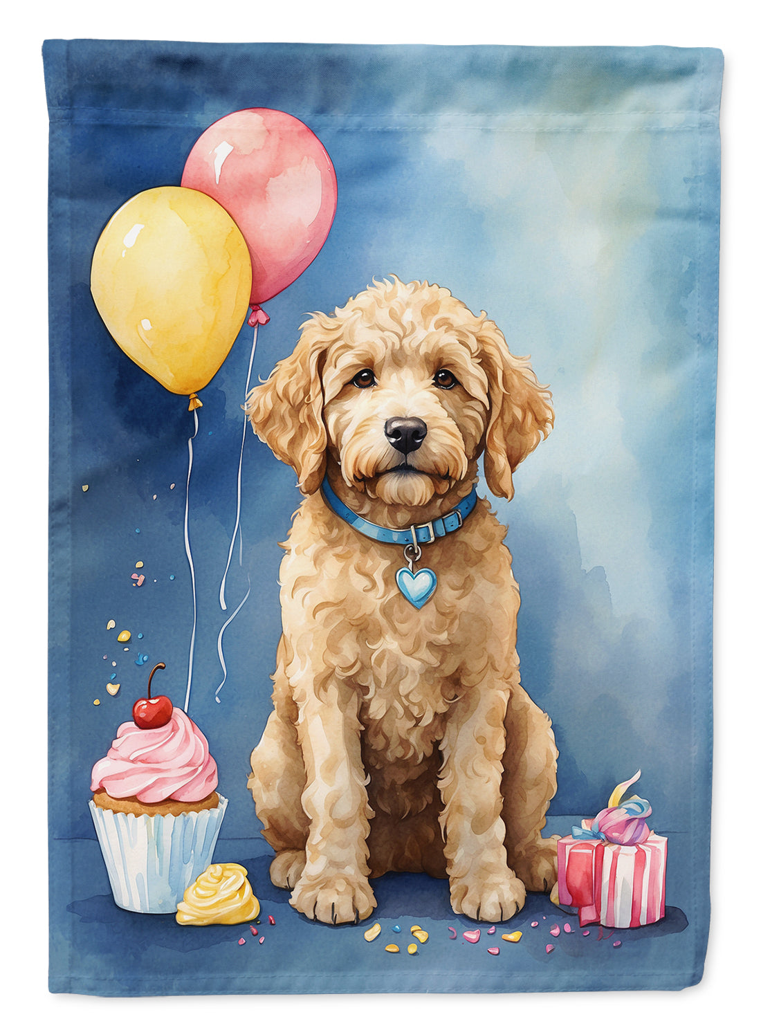 Goldendoodle Happy Birthday Garden Flag –  Garden Flag by Caroline's Treasures