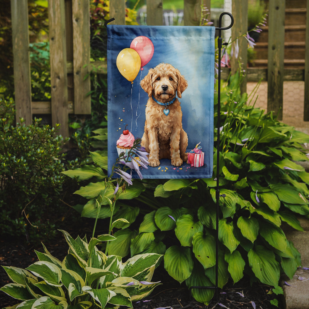 Goldendoodle Happy Birthday Garden Flag –  Garden Flag by Caroline's Treasures