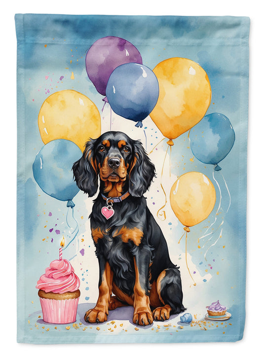 Gordon Setter Happy Birthday Garden Flag –  Garden Flag by Caroline's Treasures