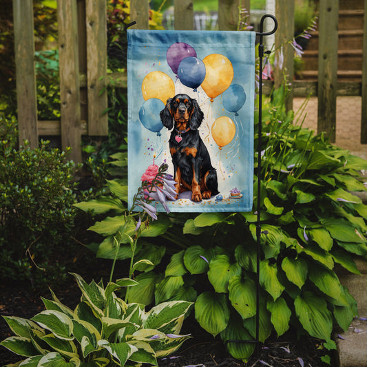 Gordon Setter Happy Birthday Garden Flag –  Garden Flag by Caroline's Treasures