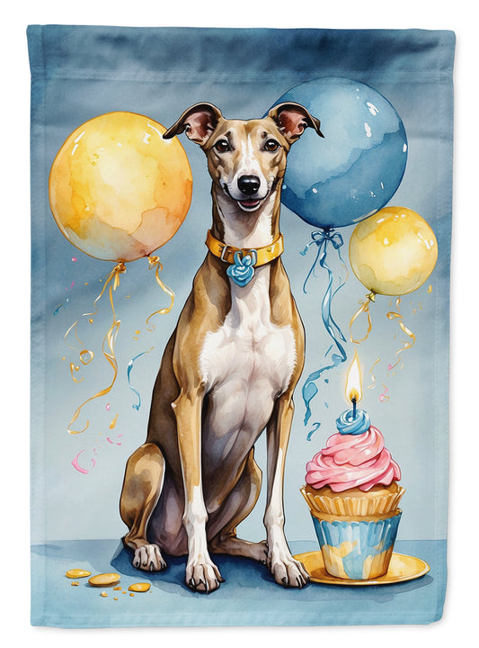 Greyhound Happy Birthday Garden Flag –  Garden Flag by Caroline's Treasures