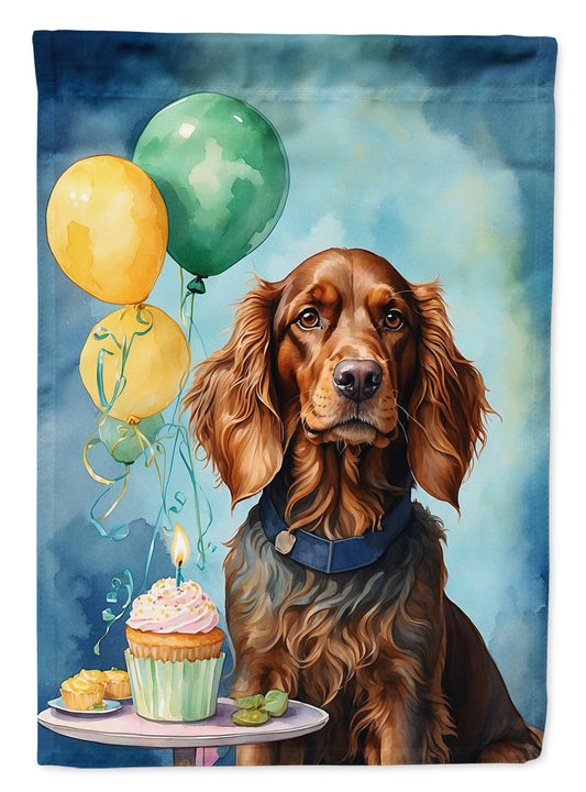 Irish Setter Happy Birthday Garden Flag –  Garden Flag by Caroline's Treasures