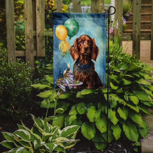Irish Setter Happy Birthday Garden Flag –  Garden Flag by Caroline's Treasures