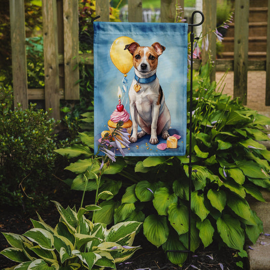 Jack Russell Terrier Happy Birthday Garden Flag –  Garden Flag by Caroline's Treasures