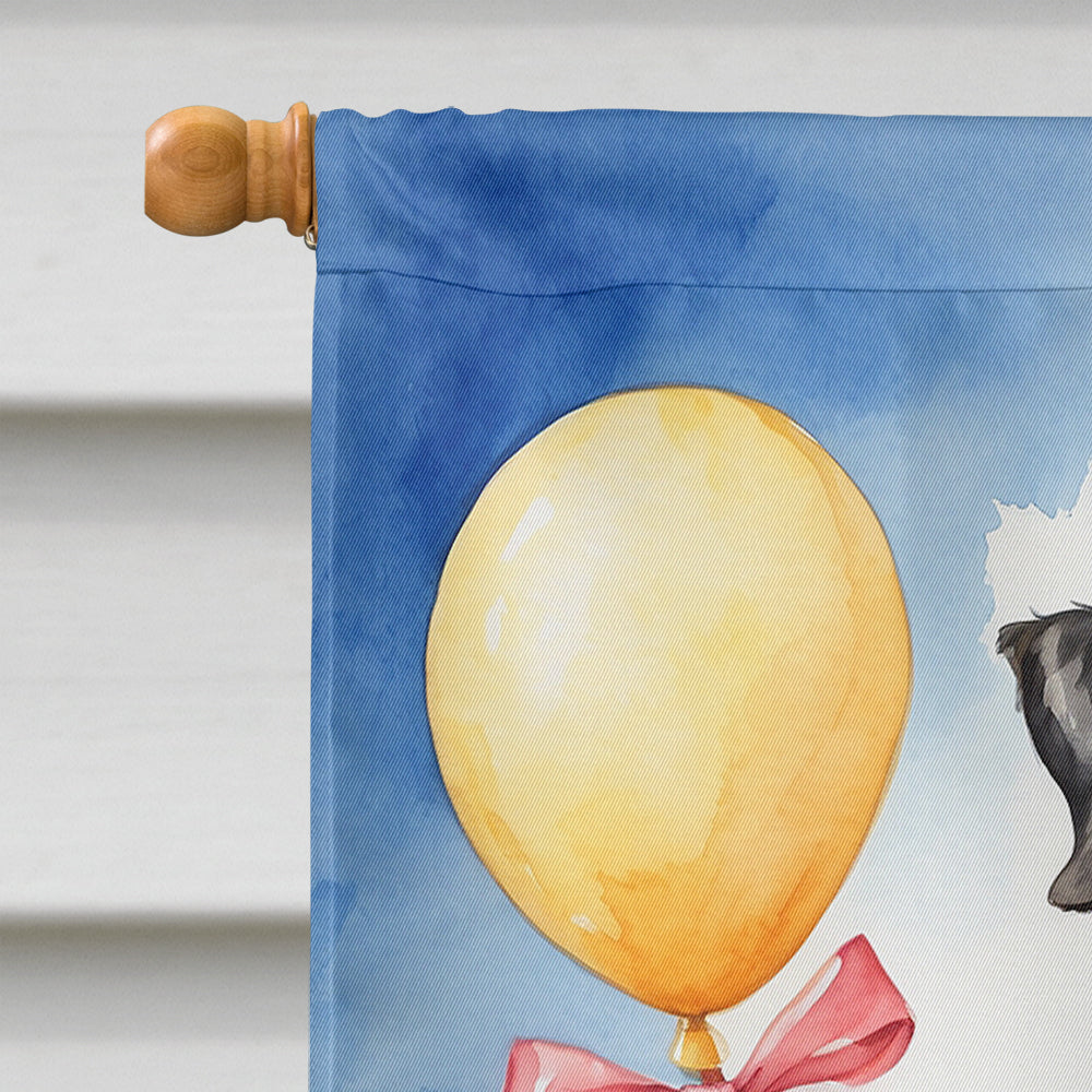 Kerry Blue Terrier Happy Birthday House Flag