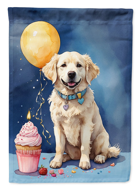Kuvasz Happy Birthday House Flag