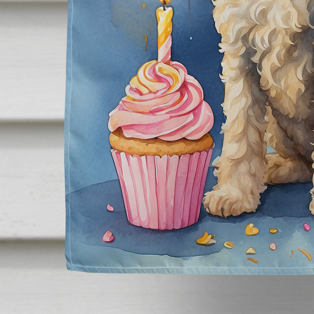 Labradoodle Happy Birthday House Flag