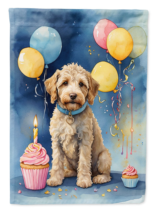 Labradoodle Happy Birthday Garden Flag –  Garden Flag by Caroline's Treasures
