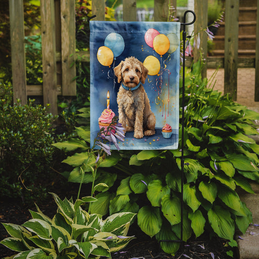 Labradoodle Happy Birthday Garden Flag –  Garden Flag by Caroline's Treasures