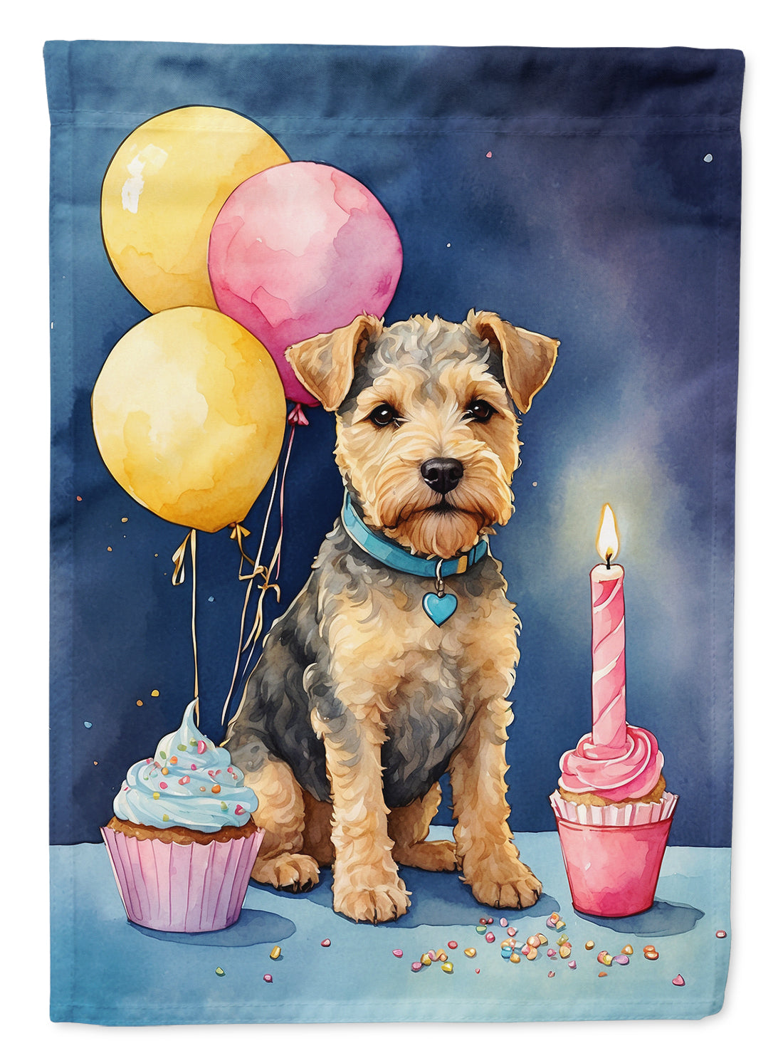 Lakeland Terrier Happy Birthday Garden Flag –  Garden Flag by Caroline's Treasures