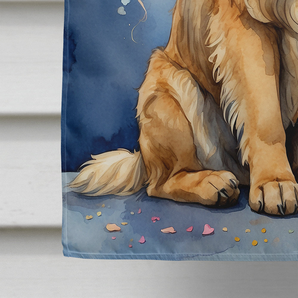 Leonberger Happy Birthday House Flag