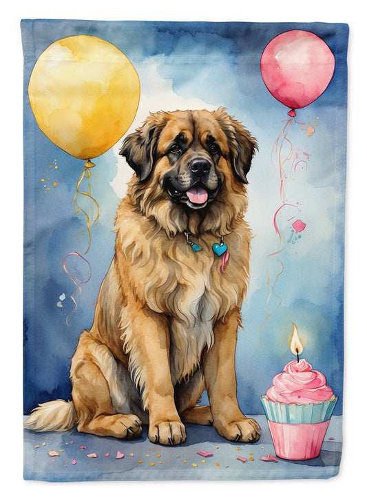 Leonberger Happy Birthday Garden Flag –  Garden Flag by Caroline's Treasures