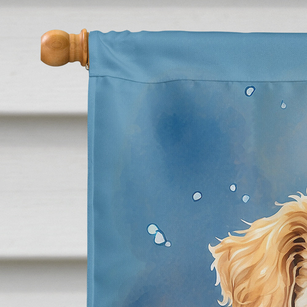 Maltipoo Happy Birthday House Flag