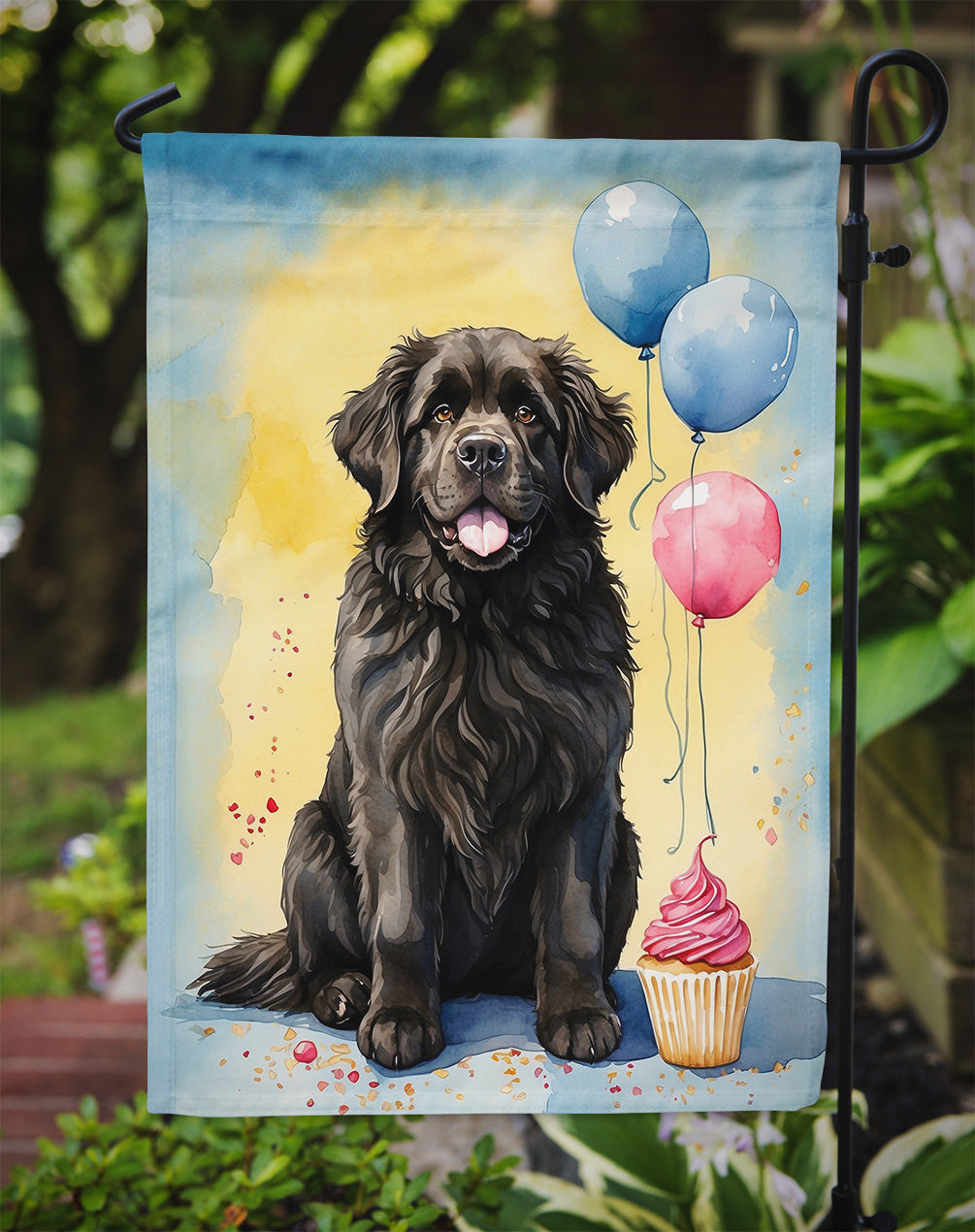 Newfoundland Happy Birthday Garden Flag –  Garden Flag by Caroline's Treasures