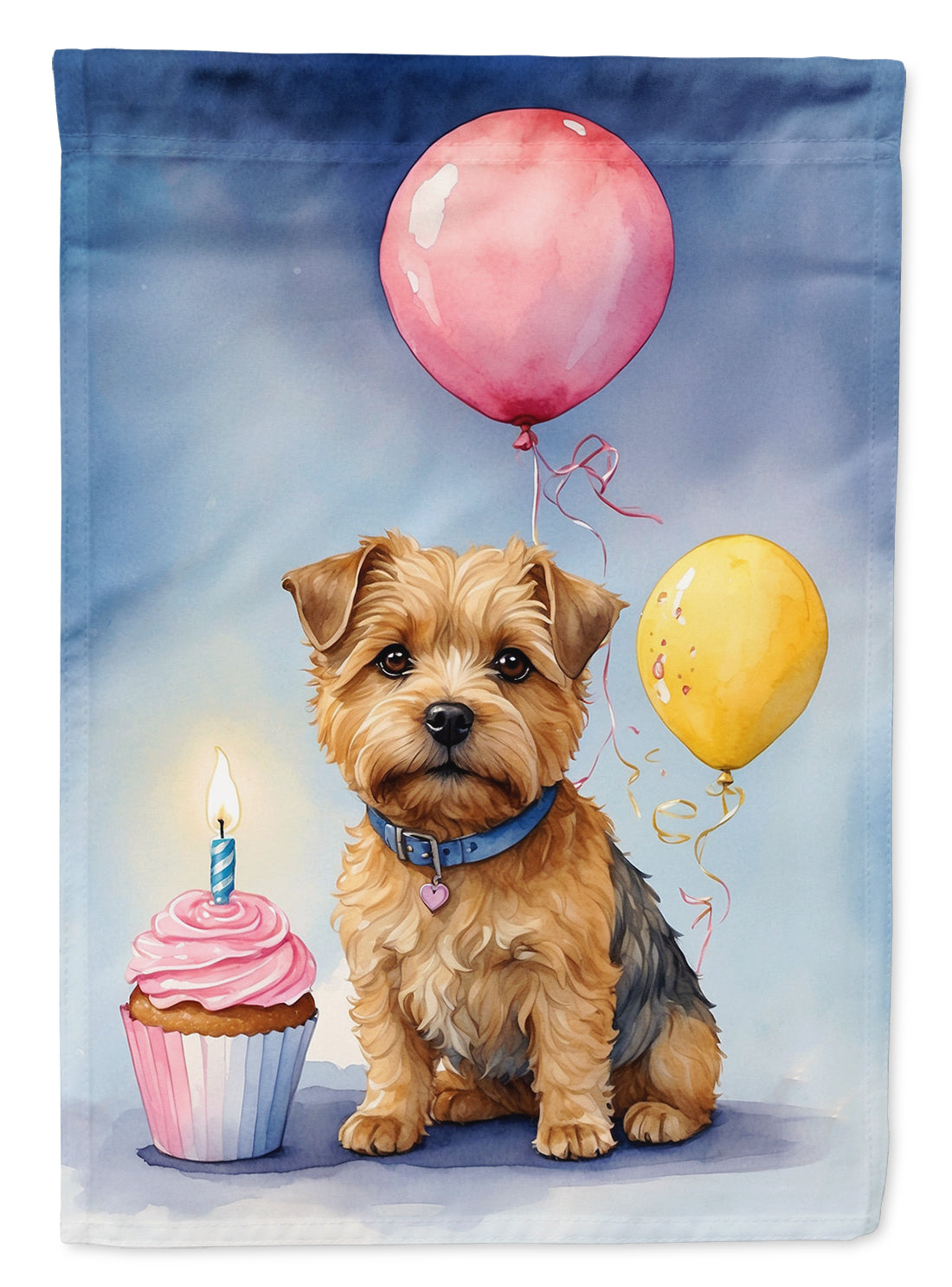 Norfolk Terrier Happy Birthday Garden Flag –  Garden Flag by Caroline's Treasures