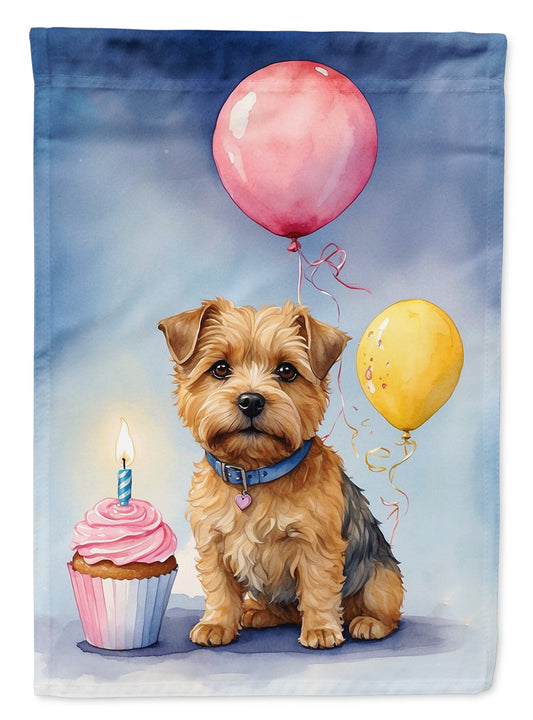 Norfolk Terrier Happy Birthday Garden Flag –  Garden Flag by Caroline's Treasures