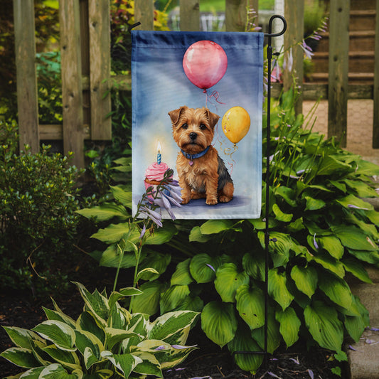 Norfolk Terrier Happy Birthday Garden Flag –  Garden Flag by Caroline's Treasures