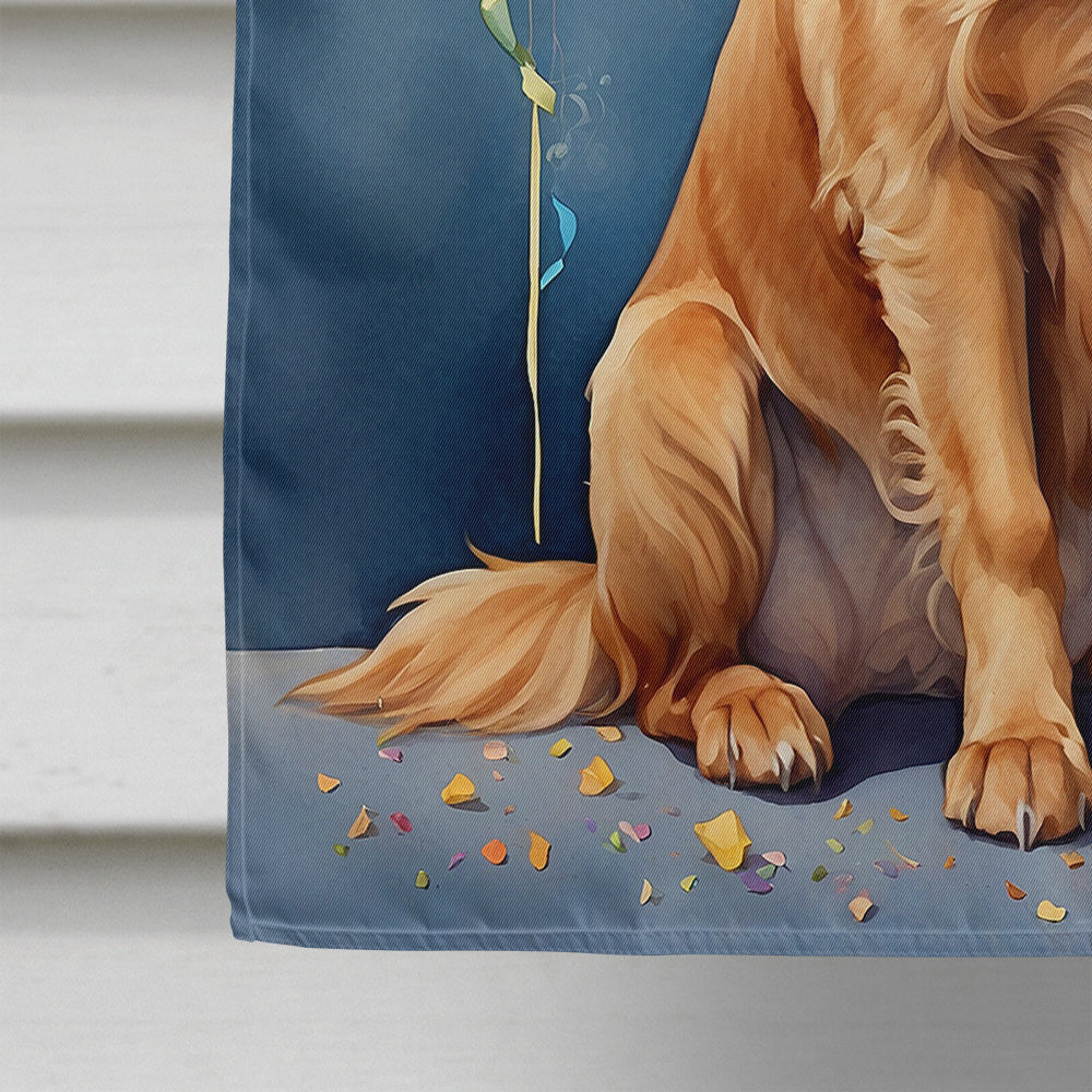 Nova Scotia Duck Tolling Retriever Happy Birthday House Flag