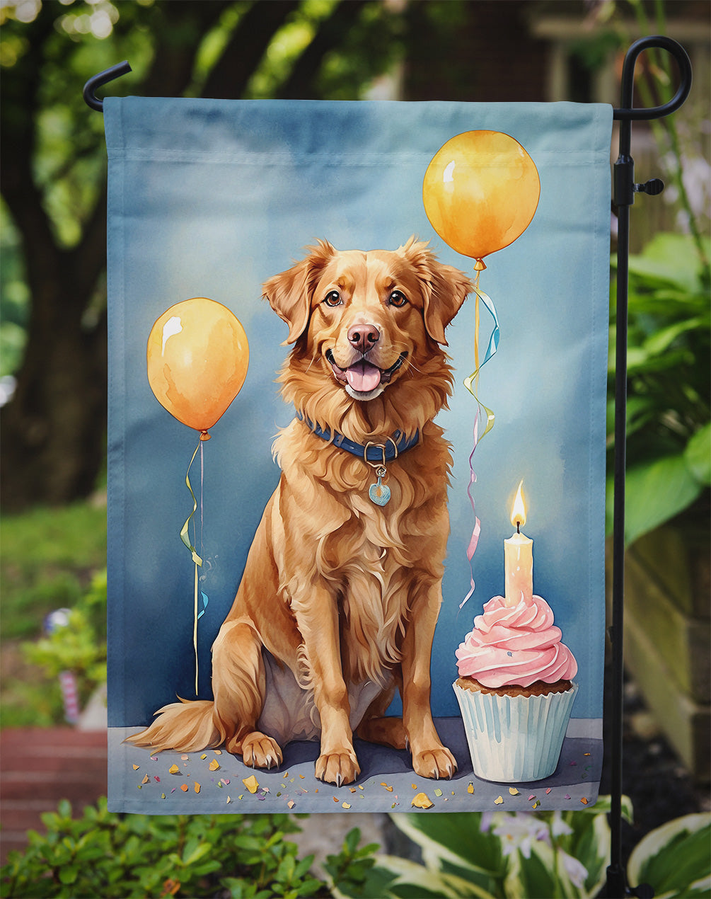 Nova Scotia Duck Tolling Retriever Happy Birthday Garden Flag –  Garden Flag by Caroline's Treasures