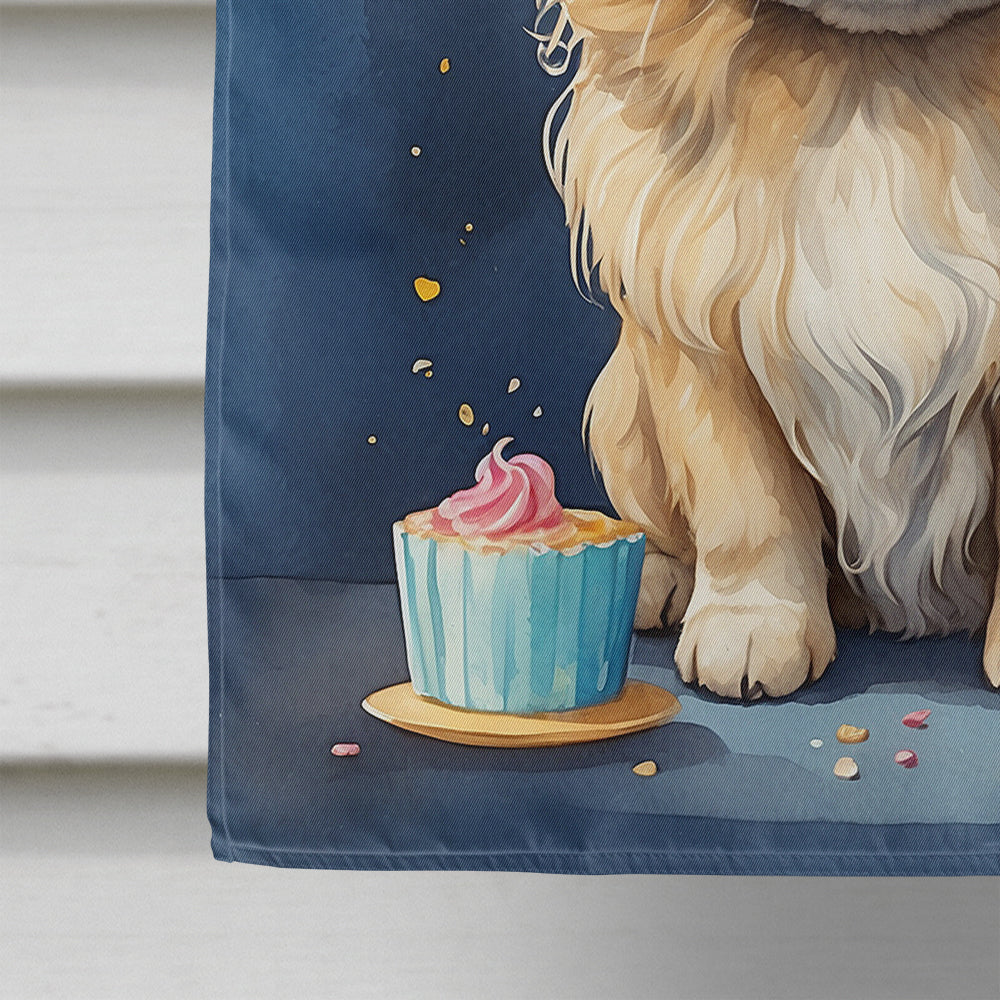Pekingese Happy Birthday House Flag