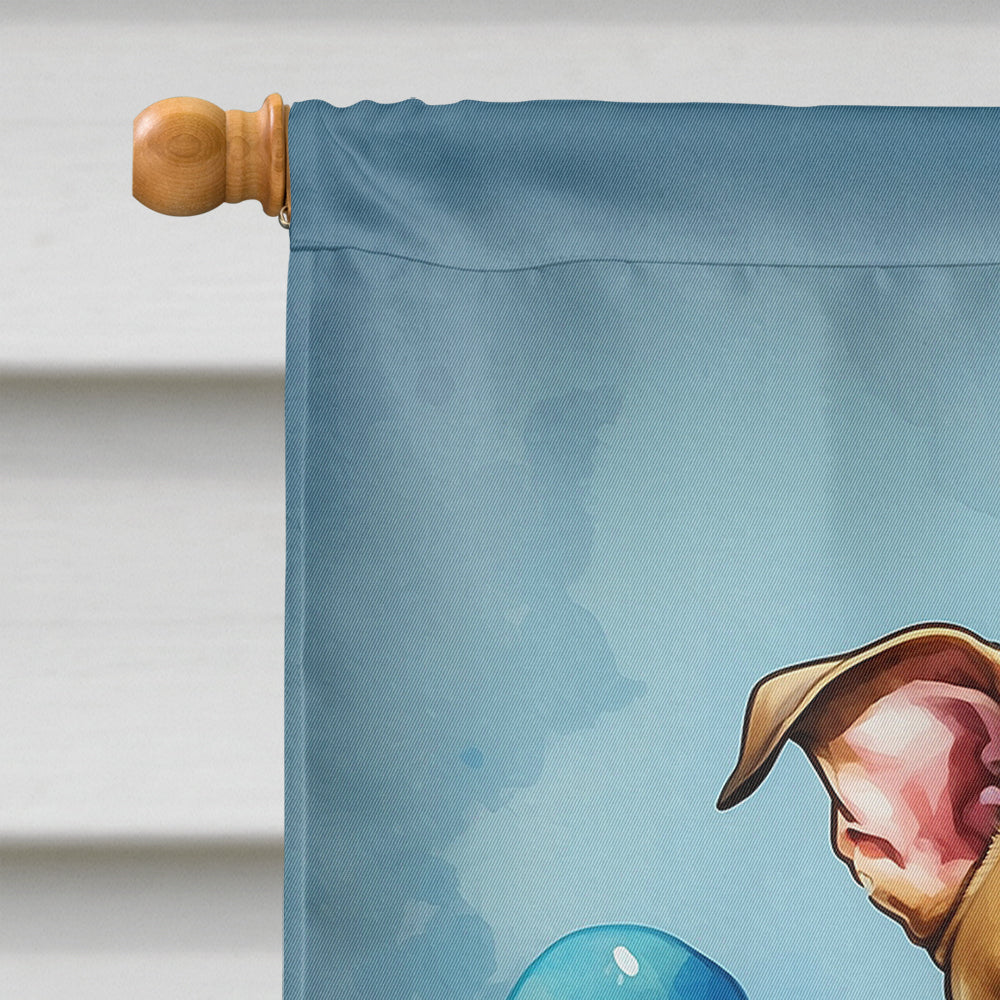 Pit Bull Terrier Happy Birthday House Flag