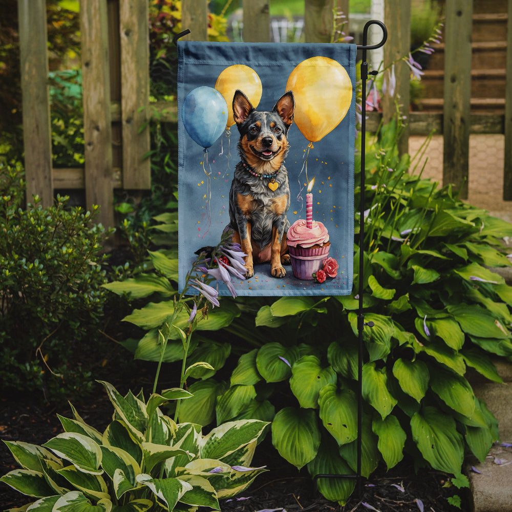 Australian Cattle Dog Happy Birthday Garden Flag – Garden Flag by Caroline's Treasures