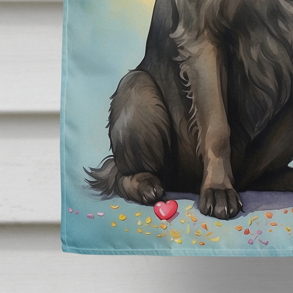 Belgian Sheepdog Happy Birthday House Flag