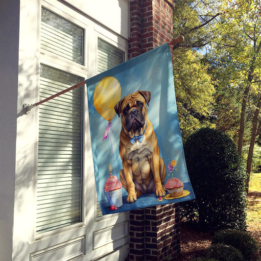 Bullmastiff Happy Birthday House Flag