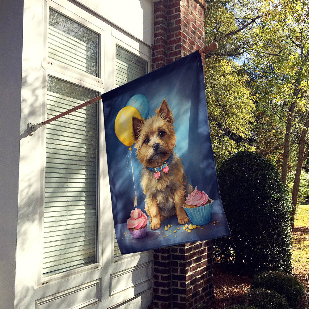 Cairn Terrier Happy Birthday House Flag