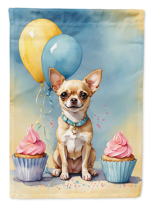 Chihuahua Happy Birthday House Flag