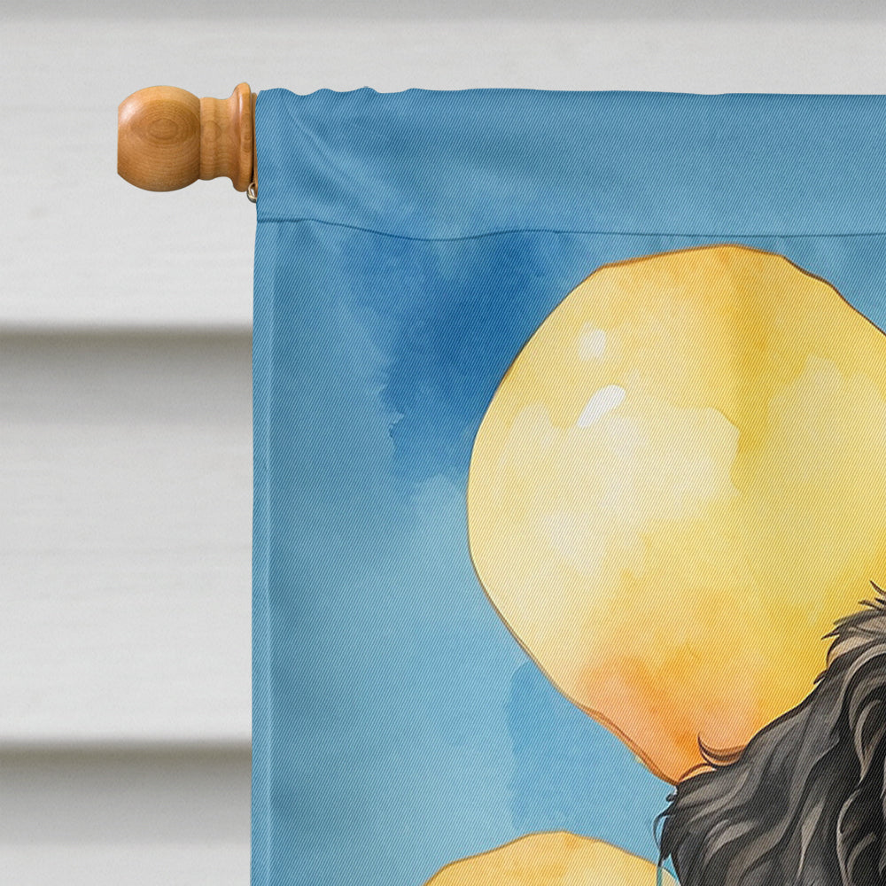 Portuguese Water Dog Happy Birthday House Flag