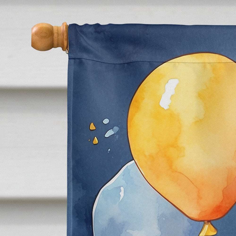 Redbone Coonhound Happy Birthday House Flag