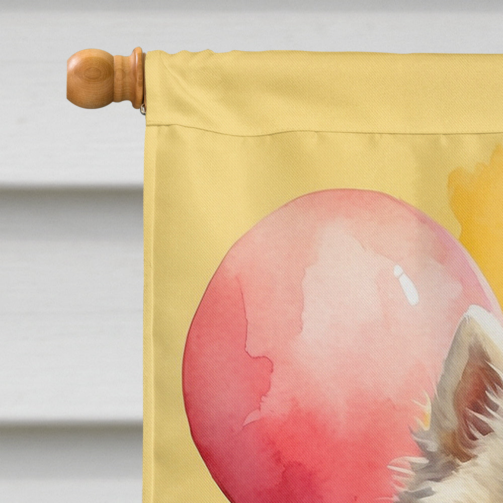 Samoyed Happy Birthday House Flag