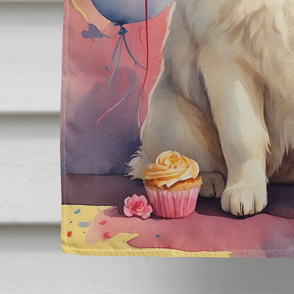 Samoyed Happy Birthday House Flag