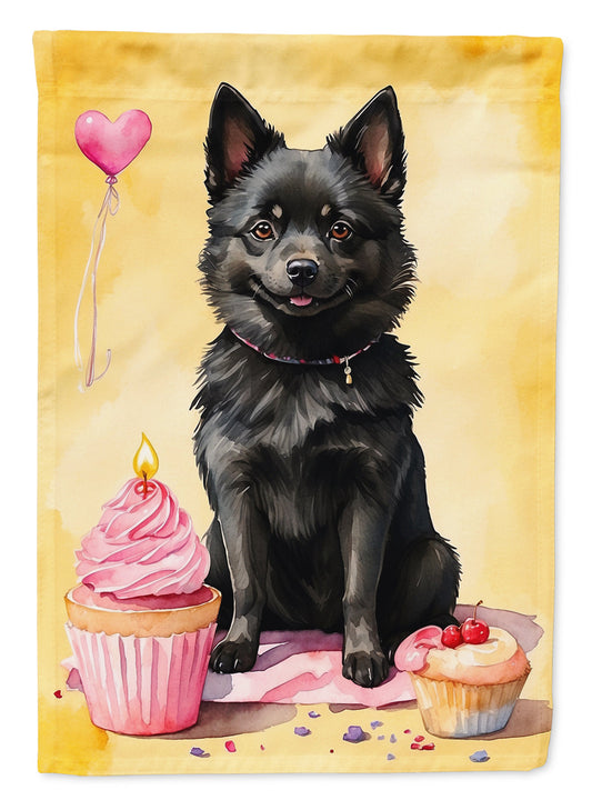 Schipperke Happy Birthday House Flag