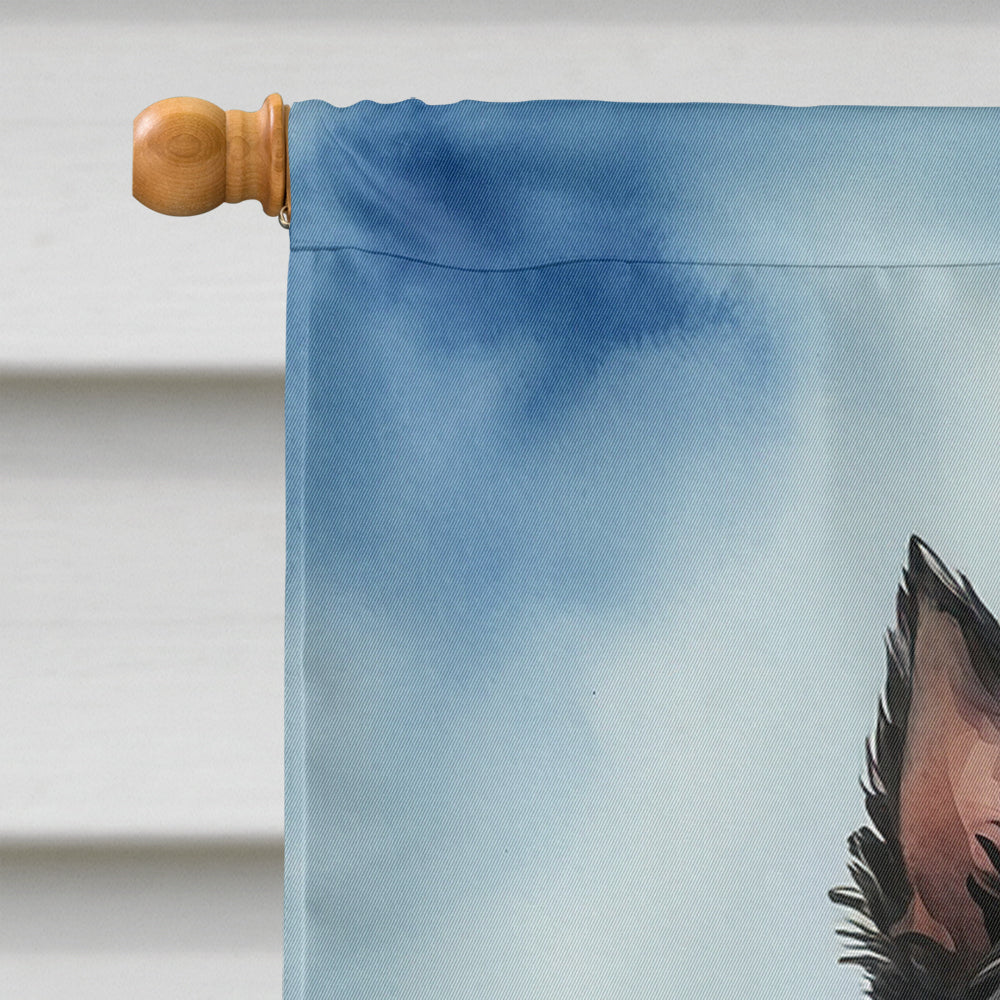 Scottish Terrier Happy Birthday House Flag