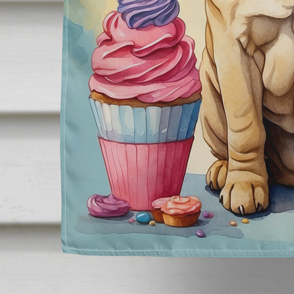 Shar Pei Happy Birthday House Flag