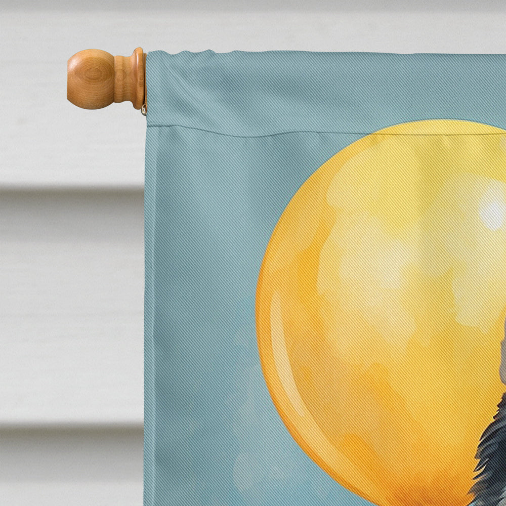 Siberian Husky Happy Birthday House Flag