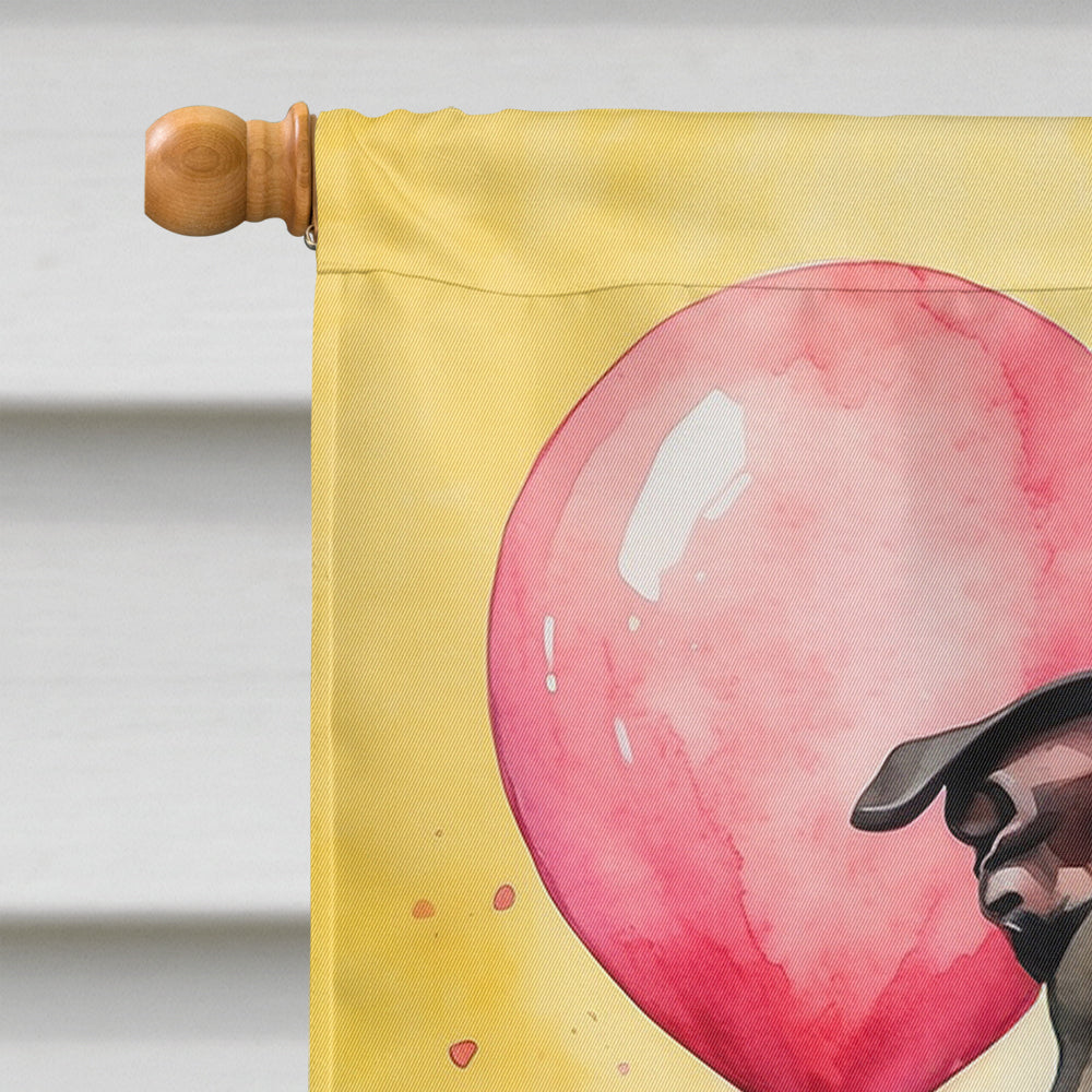 Staffordshire Bull Terrier Happy Birthday House Flag